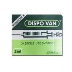 Dispovan Single Use 2 ml Syringe